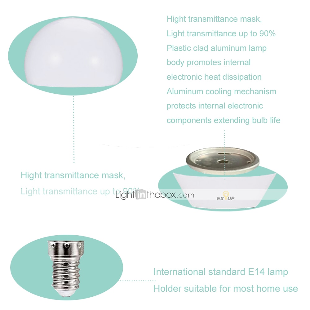 2pcs 4 W LED Globe Bulbs LED Candle Lights LED Filament Bulbs 360 lm E14 E26 / E27 P45 10 LED Beads SMD 2835 Cute Party Cool Warm White Cold White 220-240 V 110-120 V 2026 - $13.99 –P4