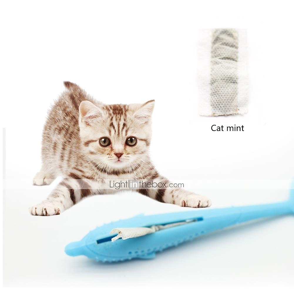 2026年 噛む用おもちゃ　キャットニップ　歯磨き用おもちゃ　歯ブラシ　猫用 1個　観賞魚用　シリカゲル ギフト　ペット　おもちゃ　ペットプレイ　ペット用品　猫用ウェア　アクセサリー　猫用おもちゃ  コレクション – $12.49 –P1