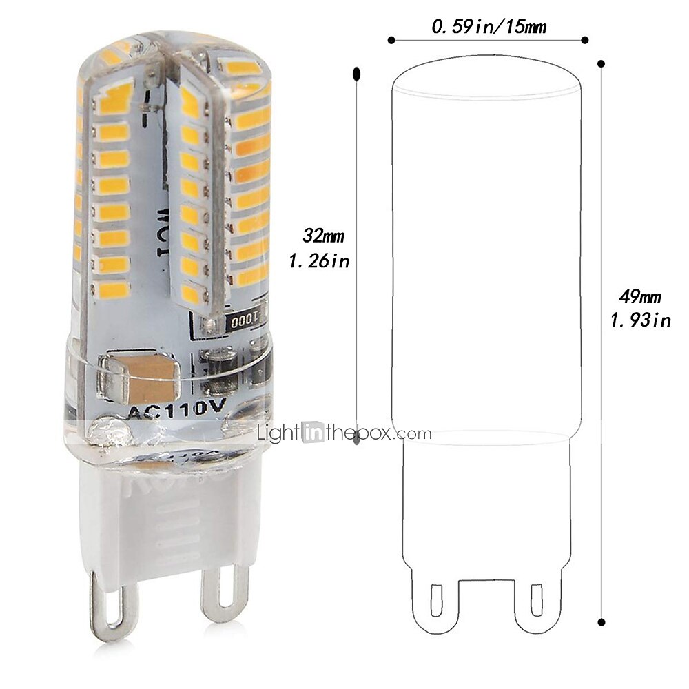 6pcs G9 LED Light Bulbs 3W 30W Halogen Equivalent 250LM 64LEDS Non-dimmable G9 Bulbs for Home Lighting AC220V 2025 - $23.99 –P3