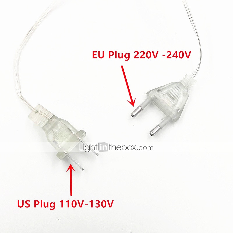 Комплекты светильников 10 м, струнные светильники, 100 светодиодов, 1 шт., Теплый белый, белый, синий, водостойкий, декоративный, для вечеринок, 220-240 в, 110-120 в. 2026 - $8.99 –P2