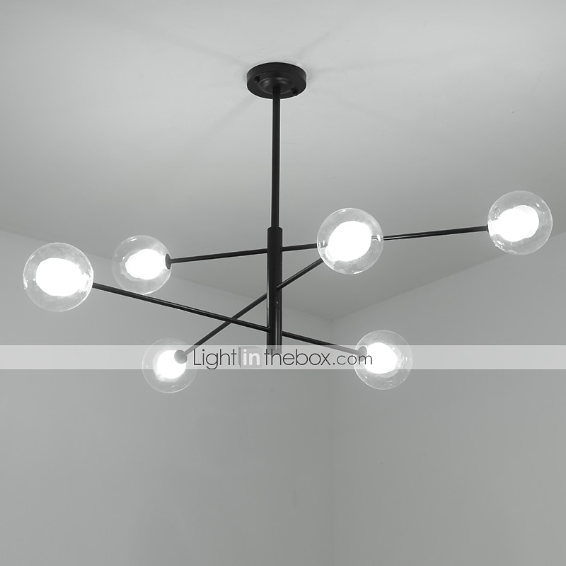 107 cm-es sputnik design csillár fém lineáris sziget festett kivitelben, modern északi stílusban 220-240v 2025 - $395.59 –P1