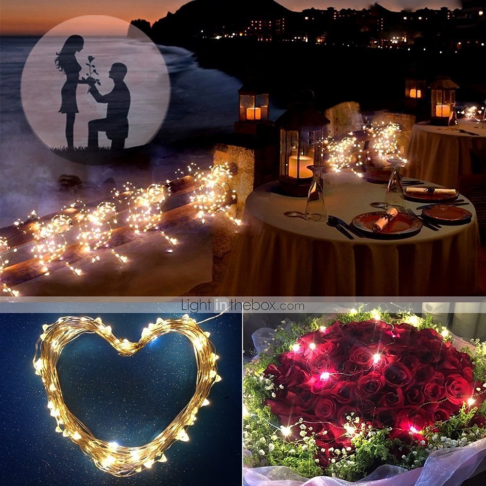 Guirlande lumineuse 50m 500 leds 1pc blanc chaud rvb blanc étanche fête décorative 12 v de 2025 ? $56.99 –P10