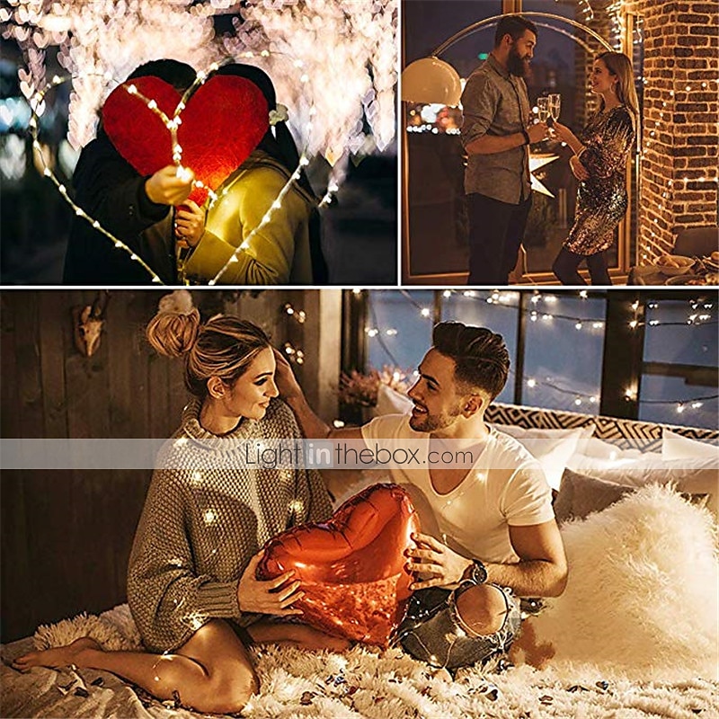 elegante ricevimento di nozze festa 1 pz usb 10 m 100 leds led string light colorato impermeabile led stringhe di filo di rame illuminazione festiva fata per festa di natale decorazione di nozze del 2025 a $10.49 –P1