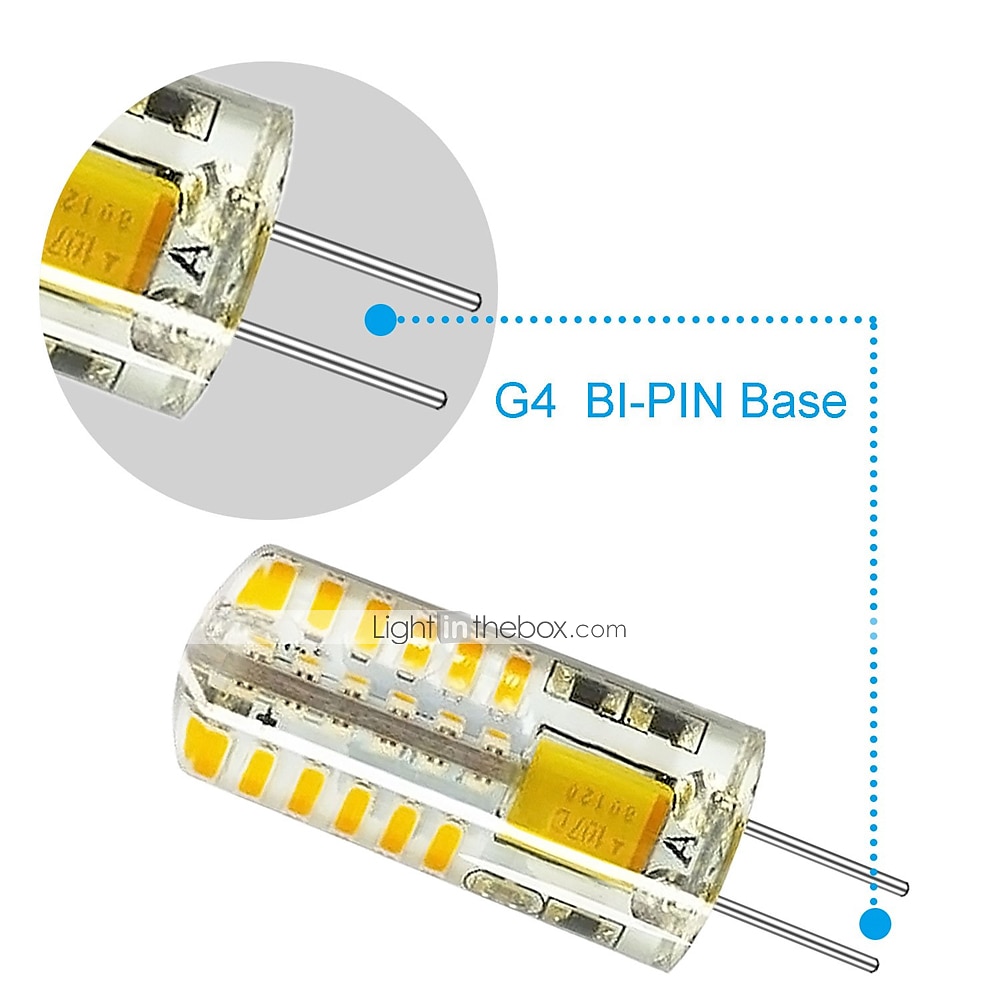6 stuks 3 w led bi-pin lampen 250 lm g4 48 led kralen smd 3014 warm wit koud wit 220 v 2025 - $15.49 –P6