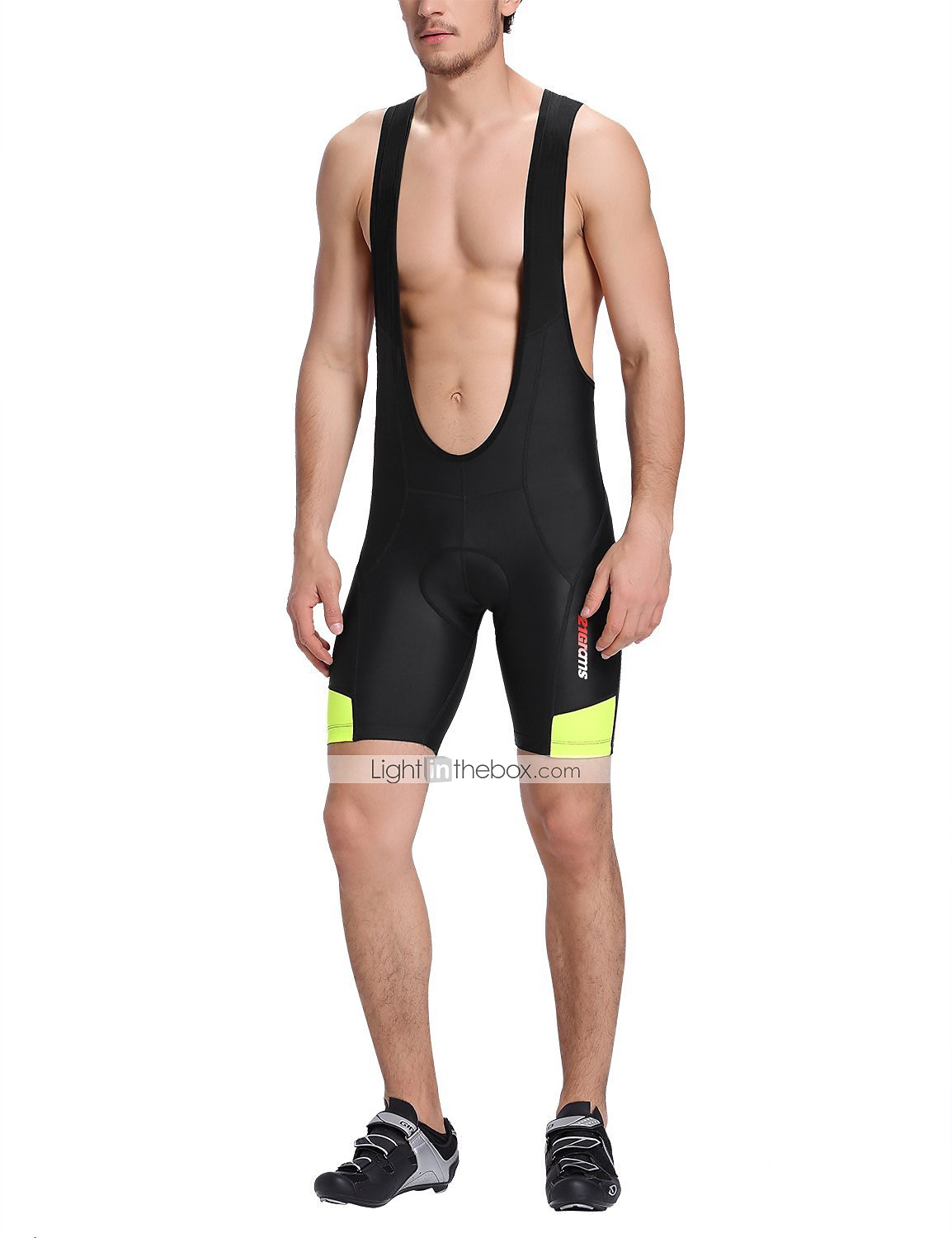 21Grams Herr Bib-shorts Cykel Shorts Haklappshorts Formpassad Bergscykling Vägcykling sporter Geometrisk 3D Tablett Andningsfunktion Snabb tork Icke-statiskt Svart Elastan Kläder Cykelkläder 2025 - $31.99 –P1