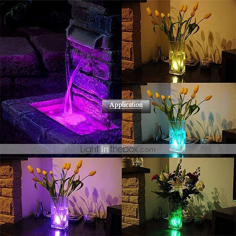 12pcs Underwater Submersible LED Pool Light Waterproof with Remote Control for Bath Tub Vase Aquarium Party Wedding Decor Battery Operated 2025 - $13.99 –P11
