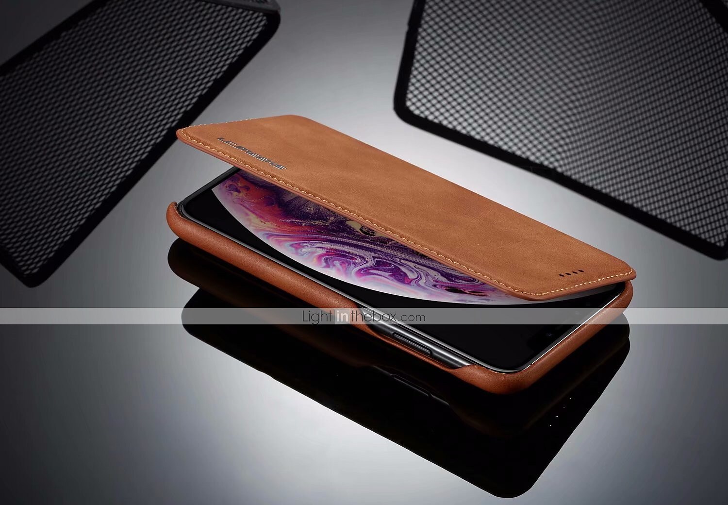 טלפון מגן עבור אייפון 16 אייפון 15 פרו מקס פלוס iPhone 14 13 12 11 Pro Max Mini X XR XS Max 8 7 Plus מארז כרטיס ארנק כיסוי הפוך עם מעמד מגנטי צבע אחיד PC עור PU 2025 - $20.99 –P9