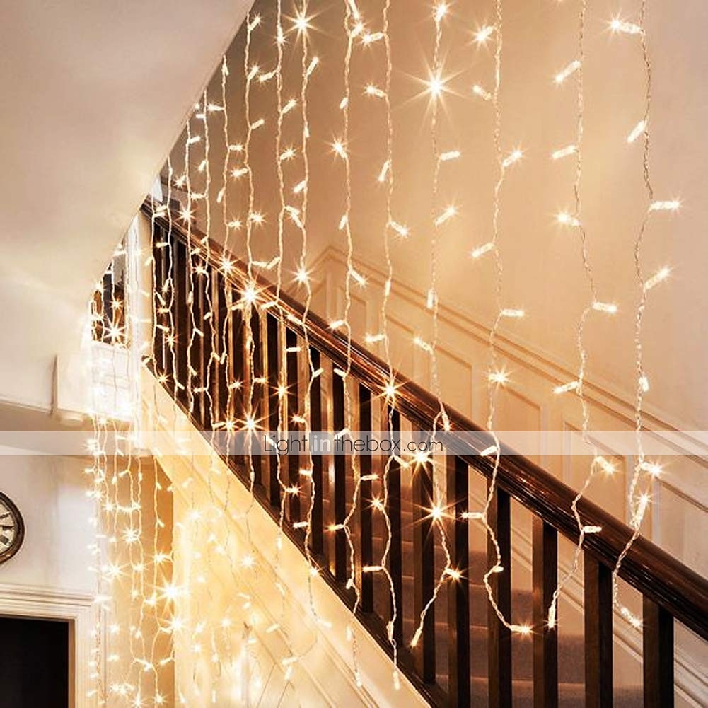 3M أضواء سلسلة 300 المصابيح تراجع LED 1PC أبيض دافئ أبيض أزرق ضد الماء حزب ديكور 220-240 V / قابلة للربط / IP44 2025 - $25.99 –P14