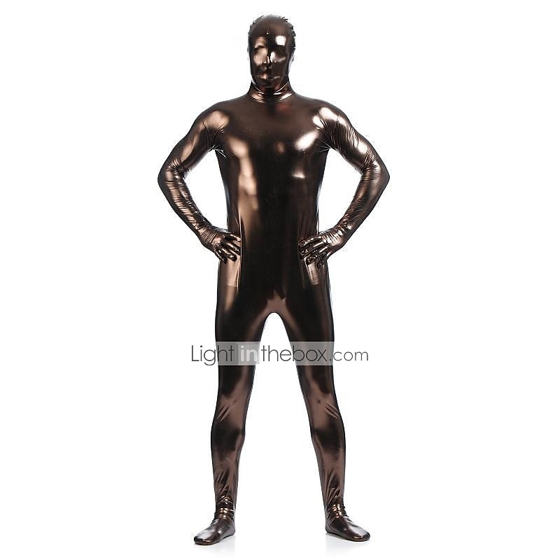 Shiny Zentai Suits Cosplay Costume Catsuit Carnival Costume Full Body Suit Men's Women's Sex Sexy Costume Solid Colored Spandex Latex Costume for Halloween Adults' 2025 - $37.99 –P6