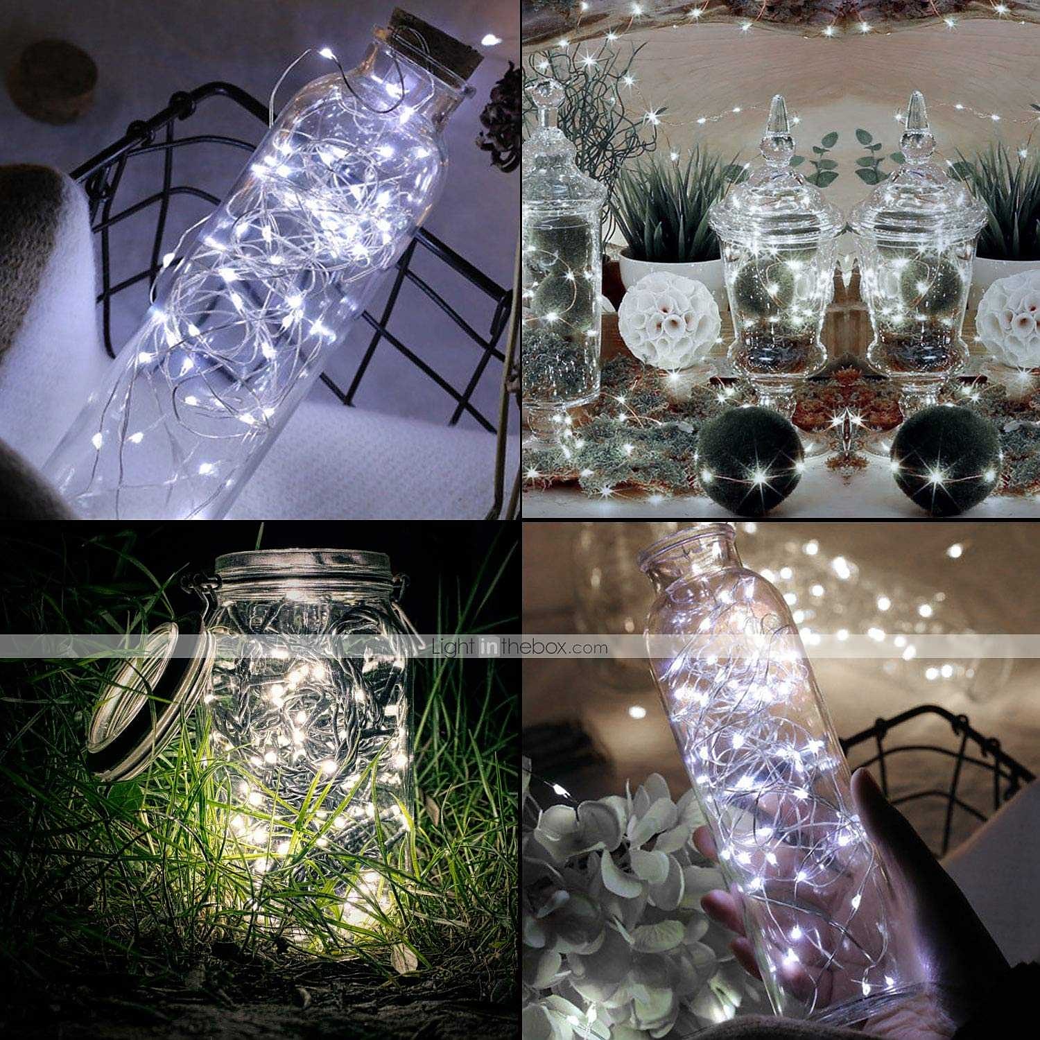eleganti luci fatate per ricevimenti di nozze plug-in - 10m 100 luci a led usb con 8 modalità, adattatore, telecomando&amp;timer, impermeabile per camera da letto, patio, natale, dormitorio del 2025 a $17.49 –P1