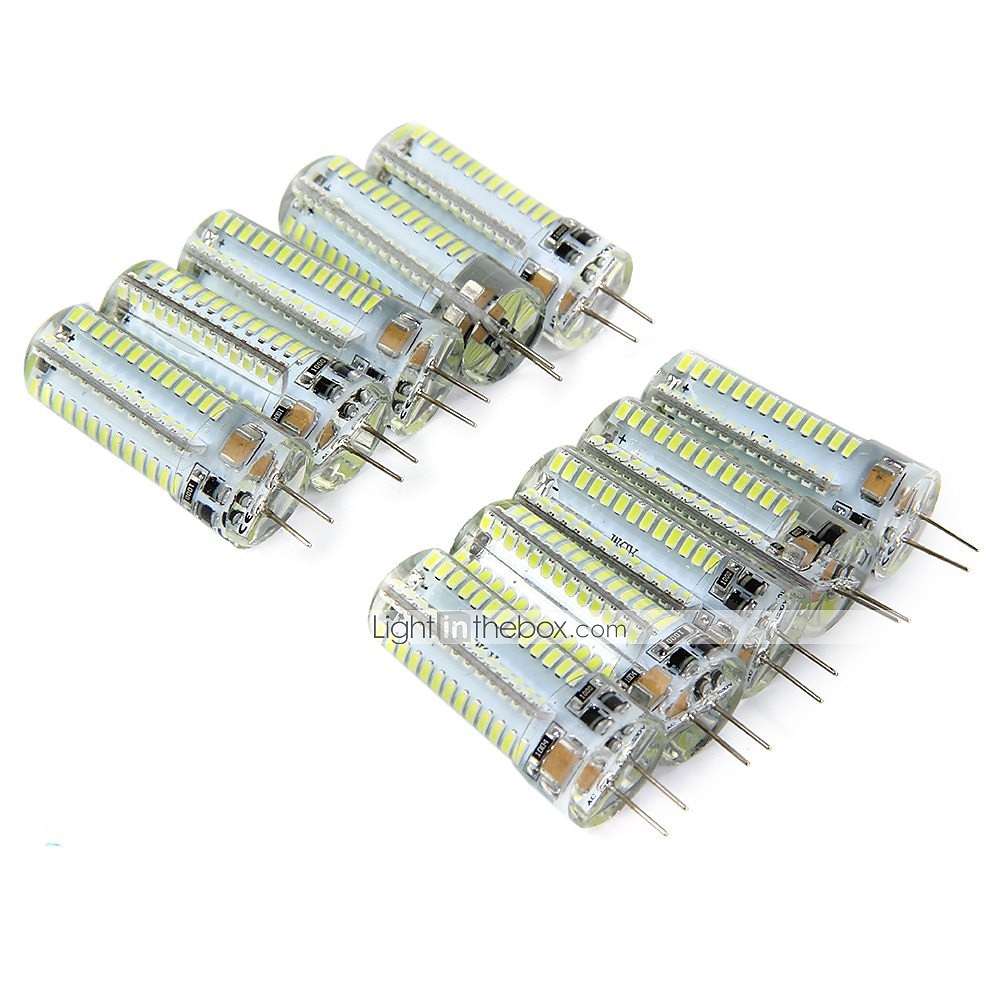 10 pz 5 w led bi-pin lampadina 500lm g4 50 w alogena equivalente 104 led perline smd 3014 bianco caldo 110-240 v del 2025 a $57.99 –P10