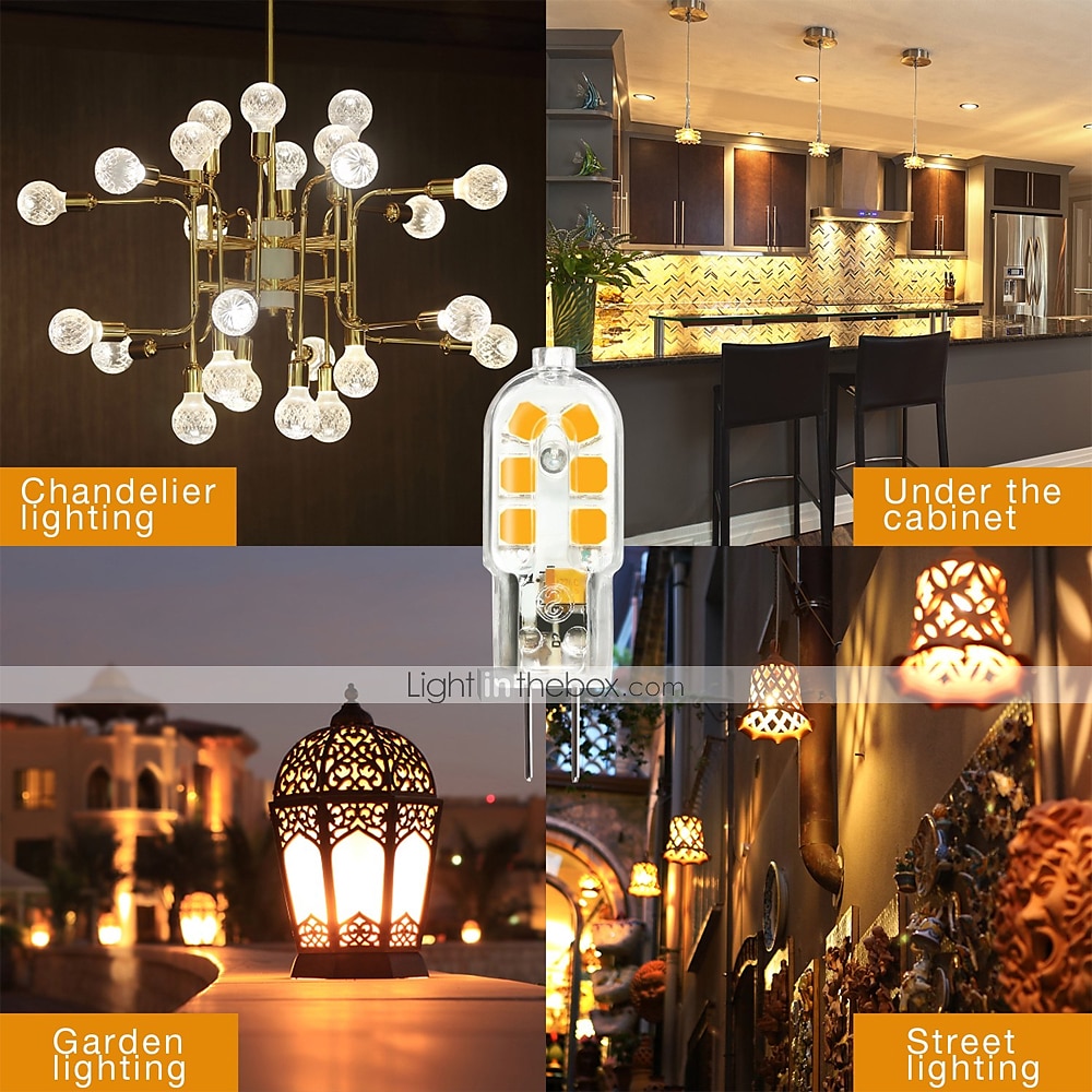 zdm g4 led lamp 6 pack 2.5 w led bi-pin g4 basis 10-20 w halogeenlamp vervanging warm wit / koud wit ac220v 2025 - $12.49 –P7