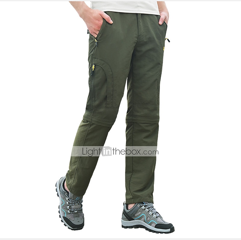 Per uomo Pantaloni convertibili Pantaloni da escursione Estate Esterno Traspirante Resistente all'acqua Asciugatura rapida Leggero Pantalone / Sovrapantaloni Pantaloni Tasca con cerniera Vita elastica del 2025 a $34.99 –P6