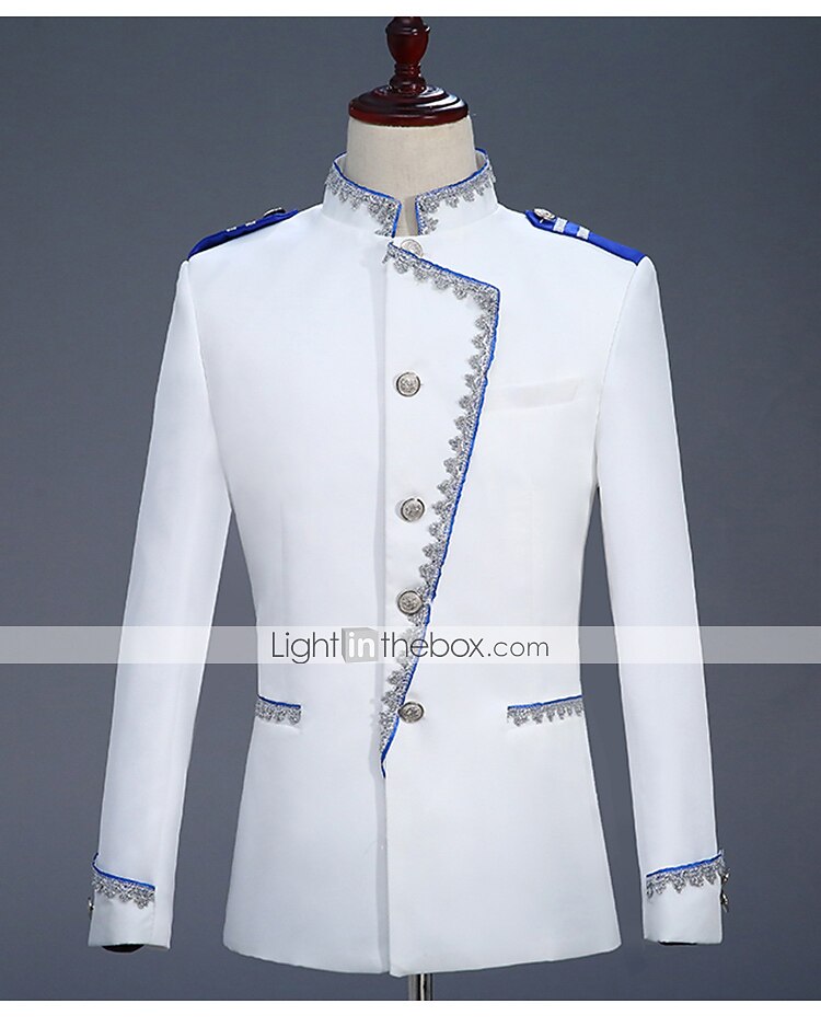 Manteau Pantalon Rétro Vintage Médiéval Manteau Pantalon Tenues Prince Aristocrate Couleur Unie Combinaison / Tailleur-Pantalon Déguisement Homme Soirée Jubilé de platine de la reine 2022 Elizabeth de 2026 ? $123.99 –P4