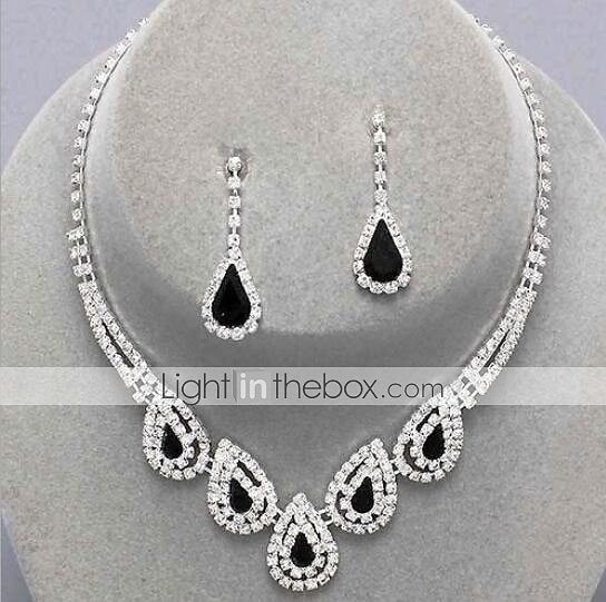 1 set Set di gioielli Orecchini a goccia For Per donna Zaffiri Cristallo citrino Feste Matrimonio Occasioni speciali Pietra dura e cristallo Pietre sintetiche Zircone cubico goccia / Anniversario del 2025 a $8.99 –P6