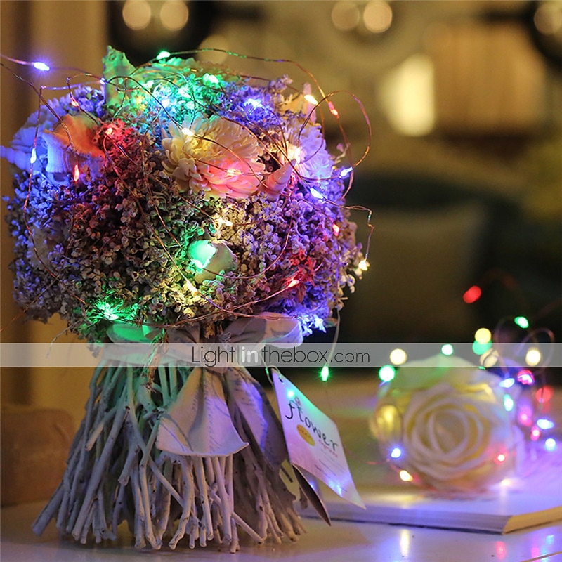 Elegant Wedding Reception Party 24pcs 1M 10Leds LED String Fairy Lights Garland Decorative Light Outdoor String Lights Copper Wire CR2032 Battery Operated Christmas Wedding Party Decoration 2025 - $34.99 –P3