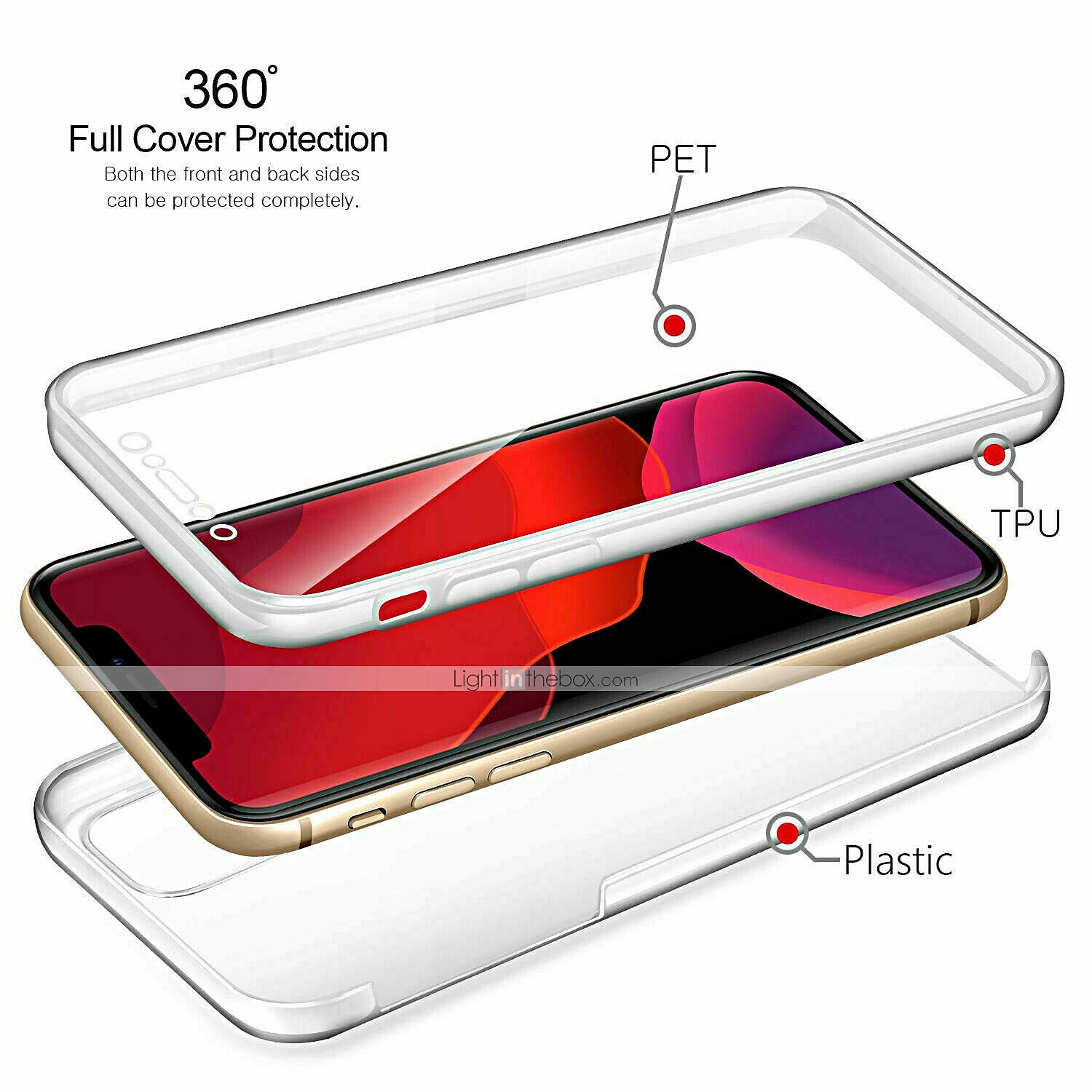 телефон Кейс для Назначение iPhone 17 Pro Max 17 Air i16 15 14 Pro Max Plus 13 12 11 Pro Max Mini Кристально чистый Очистить окно просмотра Прозрачный Полная защита тела Двусторонний ТПУ 2025 - $9.99 –P1