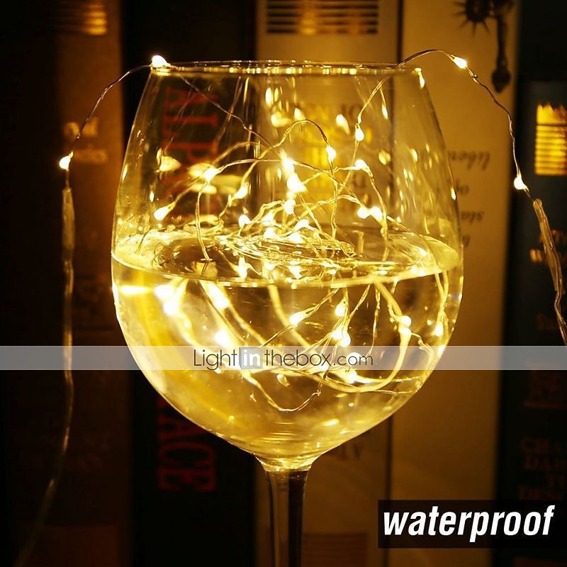 2026年 LEDフェアリー・ストリング・ライト 2m 20LED 銅線ライト 結婚式の装飾用 木の結婚式パーティー用ギフト ボタン電池式  コレクション – $12.99 –P1