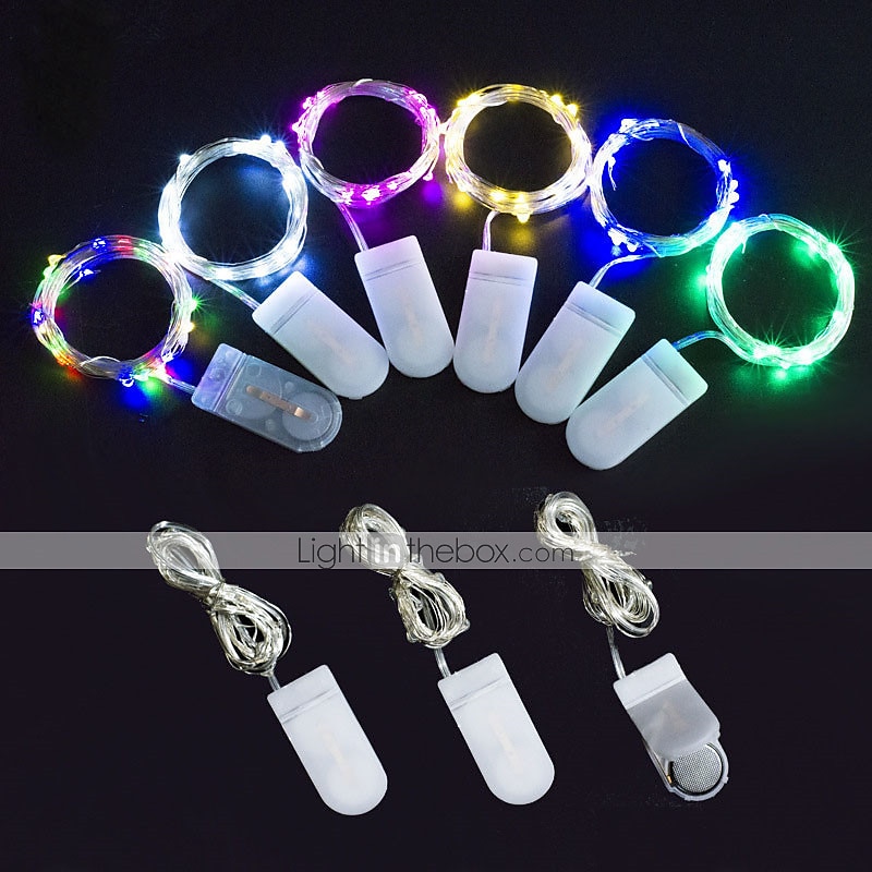 Elegant Wedding Reception Party 24pcs 1M 10Leds LED String Fairy Lights Garland Decorative Light Outdoor String Lights Copper Wire CR2032 Battery Operated Christmas Wedding Party Decoration 2025 - $34.99 –P1