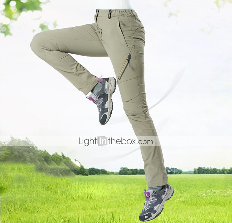 Men's Hiking Pants Trousers Summer Outdoor Regular Fit Waterproof Breathable Quick Dry Stretchy Pants / Trousers Bottoms Elastic Waist Dark Grey Black Elastane Camping / Hiking Hunting Fishing M L XL 2025 - $31.19 –P3