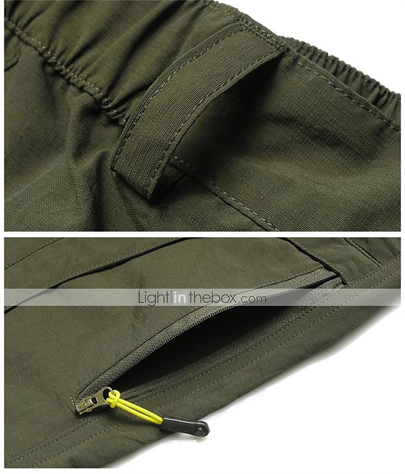 Per uomo Pantaloni convertibili Pantaloni da escursione Estate Esterno Traspirante Resistente all'acqua Asciugatura rapida Leggero Pantalone / Sovrapantaloni Pantaloni Tasca con cerniera Vita elastica del 2025 a $34.99 –P11
