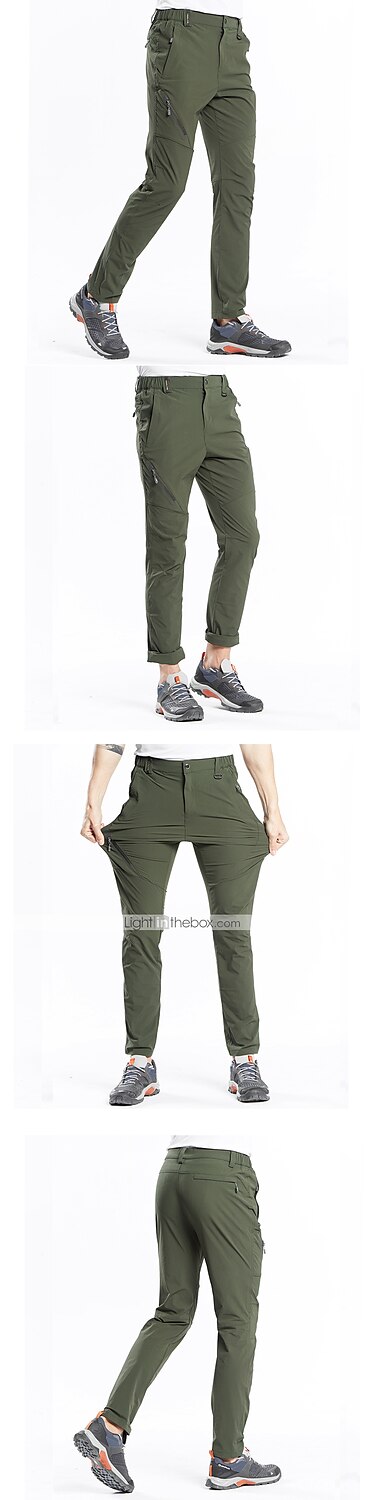 Men's Hiking Pants Trousers Summer Outdoor Regular Fit Waterproof Breathable Quick Dry Stretchy Pants / Trousers Bottoms Elastic Waist Dark Grey Black Elastane Camping / Hiking Hunting Fishing M L XL 2025 - $31.19 –P15