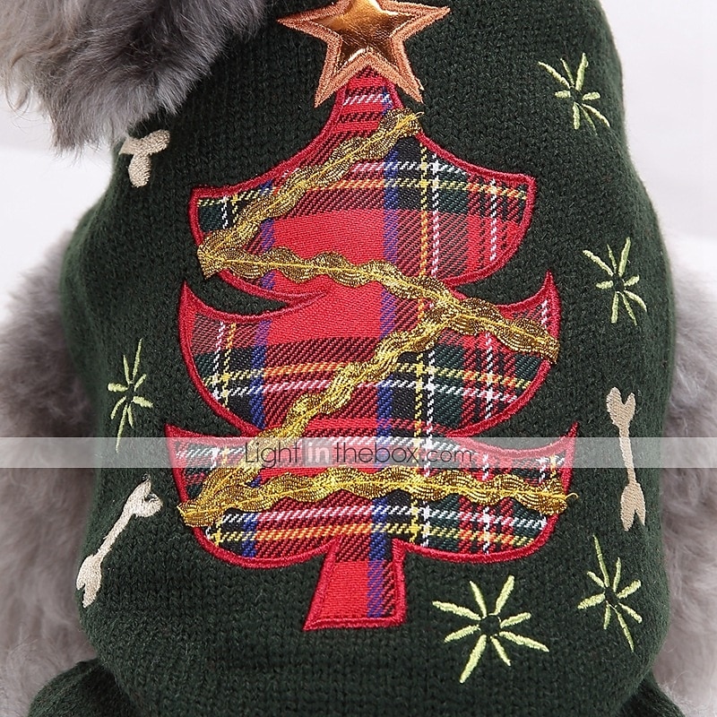 hond trui kerst kostuum puppy kleding kerst kerst hondenkleding puppy kleding hond outfits grijs kostuum voor meisje en jongen hond acrylvezels xxs 2025 - $16.99 –P3