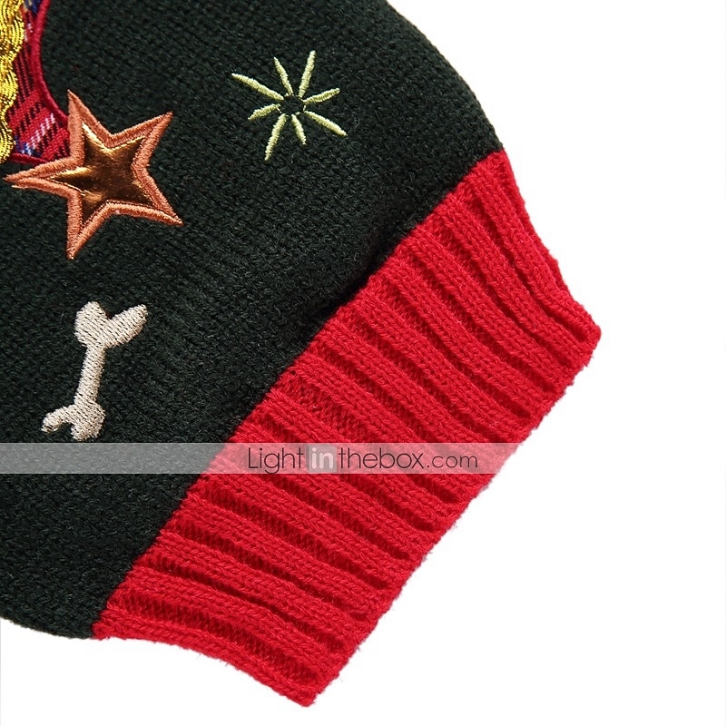 hond trui kerst kostuum puppy kleding kerst kerst hondenkleding puppy kleding hond outfits grijs kostuum voor meisje en jongen hond acrylvezels xxs 2025 - $16.99 –P2