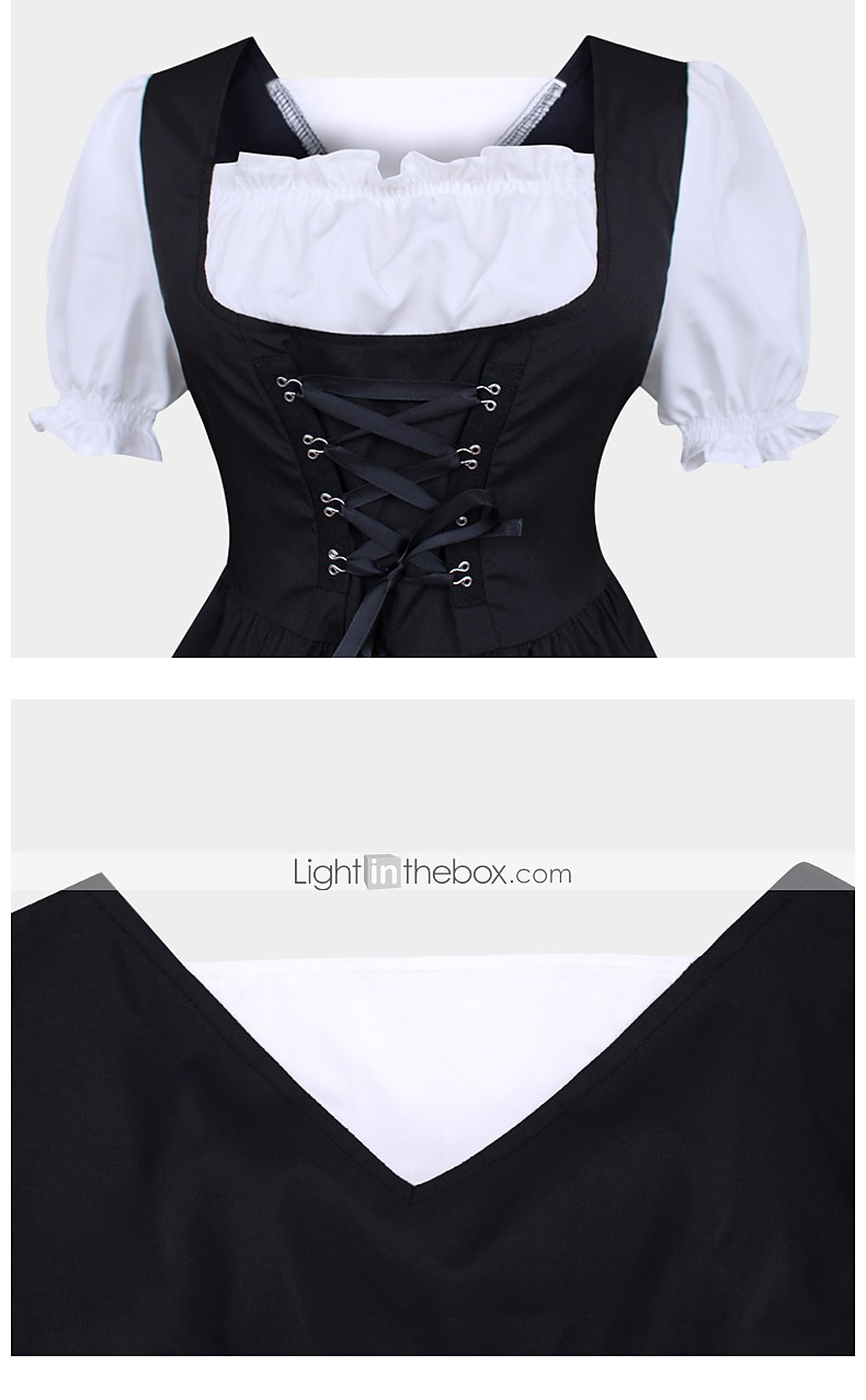 Medieval Renascentista Vestidos de baile Comprimento Médio Festa a Fantasia Baile de Máscara Ocasiões Especiais Feira Ren Manga lanterna Cinderela Fantasias de Filme e Tema de TV Côr Sólida Linha A de 2025 por $46.99 –P3