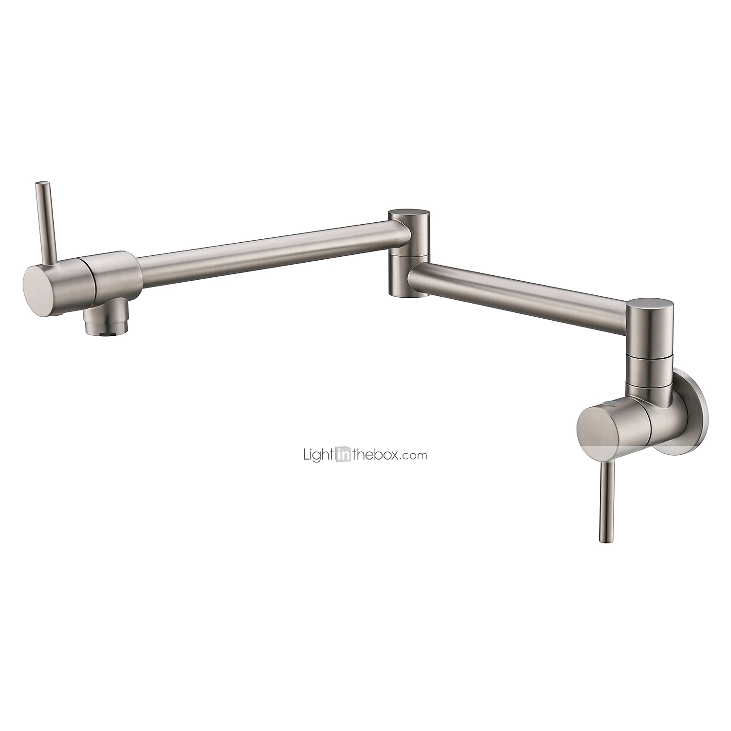 Küchenarmatur, an der Wand montierter Topffüller, zwei Griffe, ein Loch, verchromt / ölgeriebene Bronze / Nickel, gebürsteter, faltbarer Topffüller, an der Wand montierte, moderne Küchenarmaturen, 2025 - $153.99 –P8