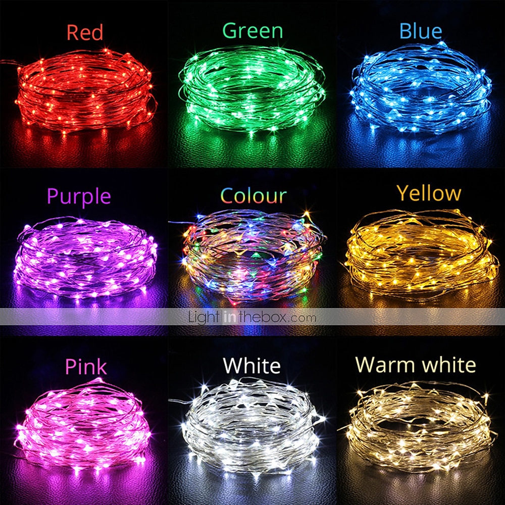 5m Φώτα σε Κορδόνι Τηλεχειριστήρια 50 LEDs 1 24Keys Τηλεχειριστήριο 1set Πολύχρωμα Μπορεί να κοπεί USB Πάρτι 5 V 2025 - $23.99 –P1