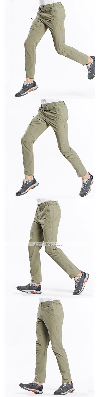 Men's Hiking Pants Trousers Summer Outdoor Regular Fit Waterproof Breathable Quick Dry Stretchy Pants / Trousers Bottoms Elastic Waist Dark Grey Black Elastane Camping / Hiking Hunting Fishing M L XL 2025 - $31.19 –P17