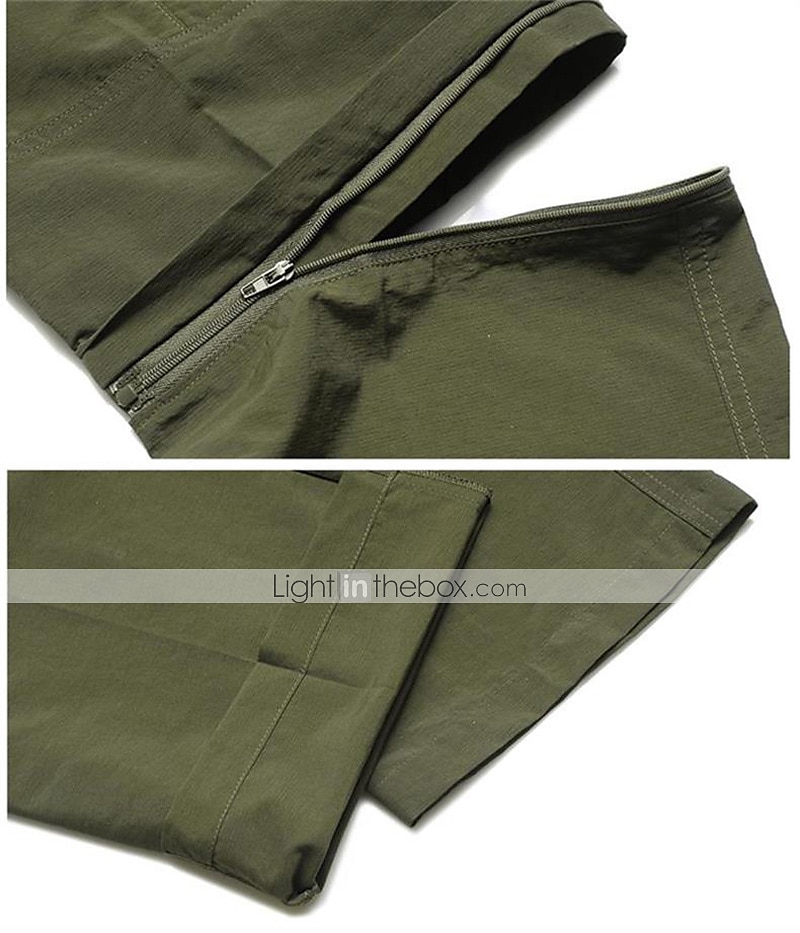 Per uomo Pantaloni convertibili Pantaloni da escursione Estate Esterno Traspirante Resistente all'acqua Asciugatura rapida Leggero Pantalone / Sovrapantaloni Pantaloni Tasca con cerniera Vita elastica del 2025 a $34.99 –P12