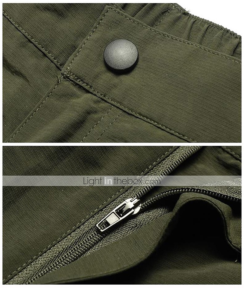 Per uomo Pantaloni convertibili Pantaloni da escursione Estate Esterno Traspirante Resistente all'acqua Asciugatura rapida Leggero Pantalone / Sovrapantaloni Pantaloni Tasca con cerniera Vita elastica del 2025 a $34.99 –P10