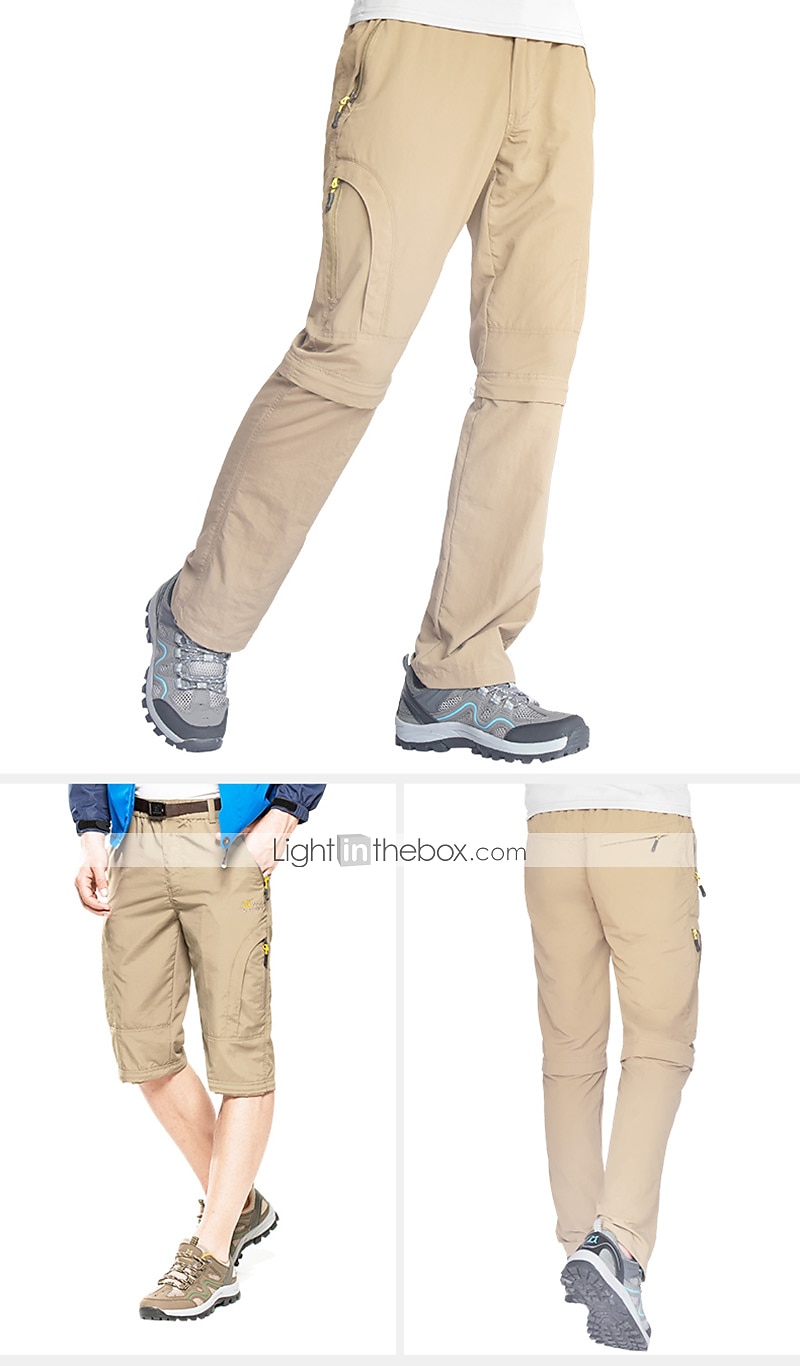 Per uomo Pantaloni convertibili Pantaloni da escursione Estate Esterno Traspirante Resistente all'acqua Asciugatura rapida Leggero Pantalone / Sovrapantaloni Pantaloni Tasca con cerniera Vita elastica del 2025 a $34.99 –P9