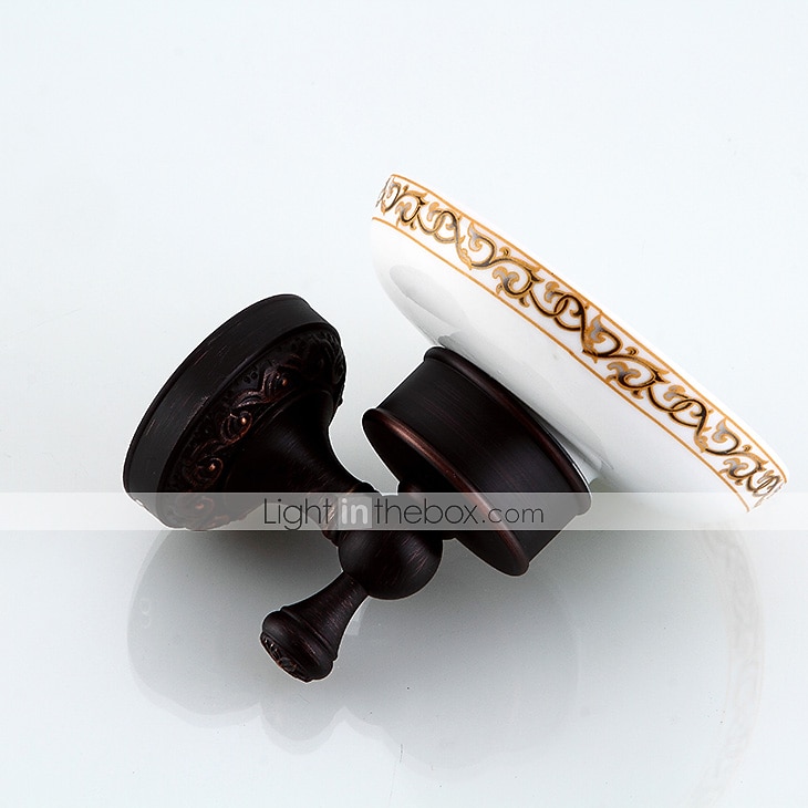 porte-savon créatif laiton antique et céramique salle de bain galvanisé mural 1pc de 2026 ? $45.99 –P4