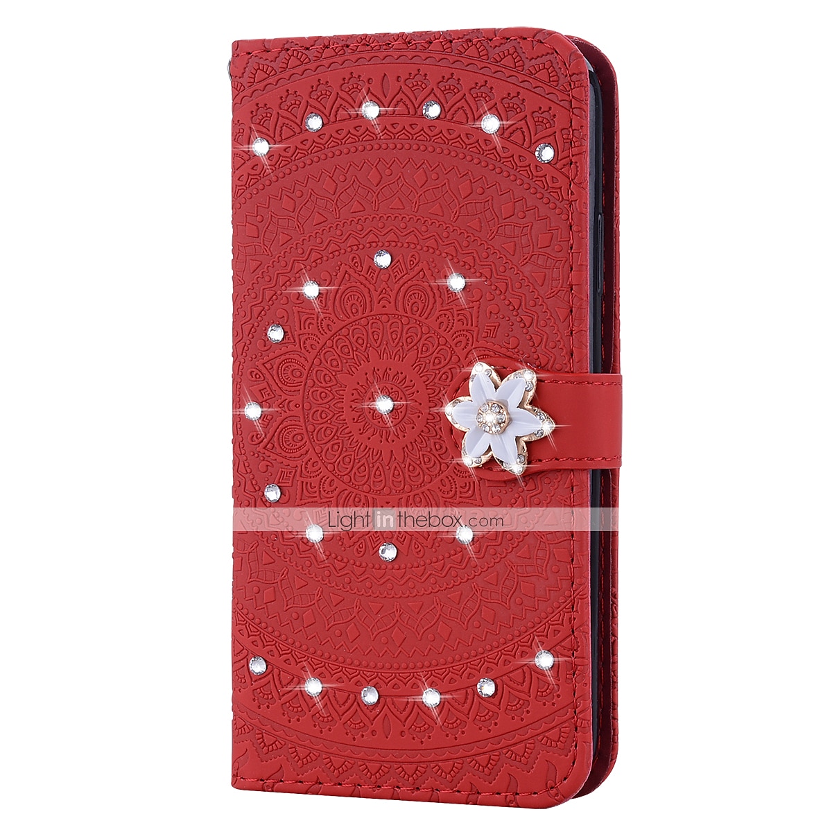 telefono Custodia Per Huawei P30/P30 Pro P20 P20 Pro Porta carte di credito Decorazioni in rilievo Fantasia / disegno Flip magnetico Glitterato pelle sintetica del 2025 a $18.99 –P7