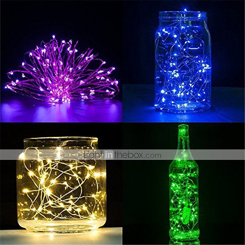 Elegant Wedding Reception Party 24pcs 1M 10Leds LED String Fairy Lights Garland Decorative Light Outdoor String Lights Copper Wire CR2032 Battery Operated Christmas Wedding Party Decoration 2025 - $34.99 –P4