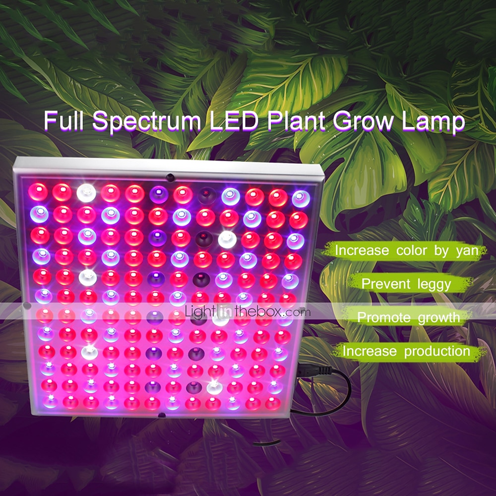 2025年 UV ブラックライト IR フルスペクトル LED 成長ライトパネル - 45W、144 個の LED 屋内植物栽培、水耕栽培、温室用  コレクション – $41.99 –P6