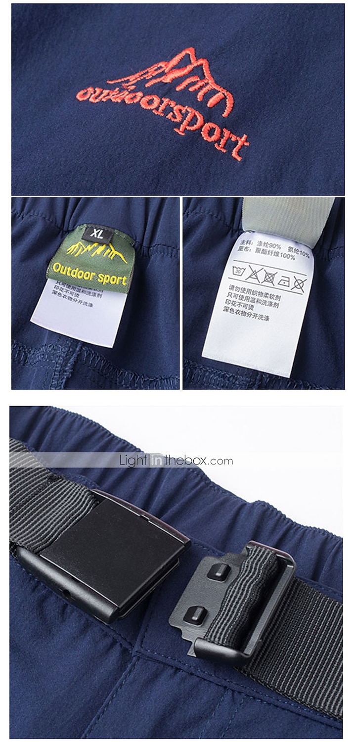 Naisten Vaellushousut Kesä Ulko- Ihoystävällinen Nopea kuivuminen Vetoketjullinen tasku Monitasku Housut Alaosat Joustava vyötärö Musta Purppura Spandex Retkeily ja vaellus Kalastus Kiipeily M L XL 2025 - $34.99 –P11