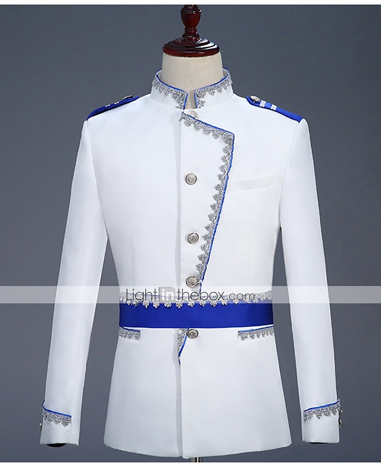Manteau Pantalon Rétro Vintage Médiéval Manteau Pantalon Tenues Prince Aristocrate Couleur Unie Combinaison / Tailleur-Pantalon Déguisement Homme Soirée Jubilé de platine de la reine 2022 Elizabeth de 2026 ? $123.99 –P2