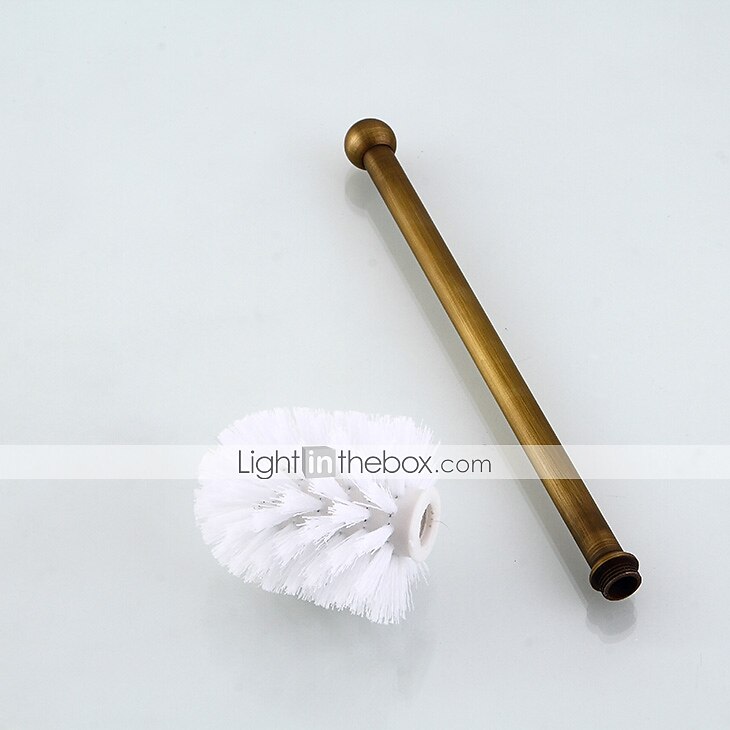 Toilet Brush with Holder,Antique Brass Wall Mounted Rubber Painted Toilet Bowl Brush and Holder for Bathroom 2025 - $52.99 –P5