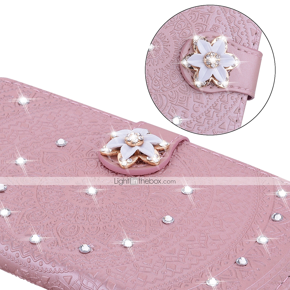 telefono Custodia Per Huawei P30/P30 Pro P20 P20 Pro Porta carte di credito Decorazioni in rilievo Fantasia / disegno Flip magnetico Glitterato pelle sintetica del 2025 a $18.99 –P2