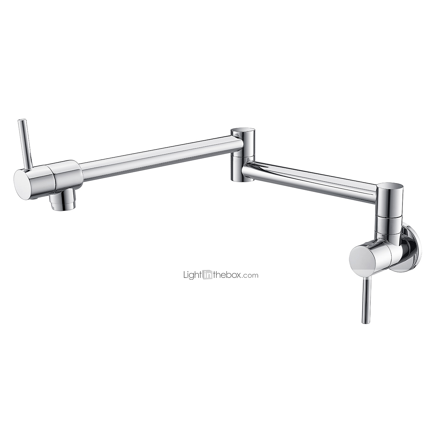 Küchenarmatur, an der Wand montierter Topffüller, zwei Griffe, ein Loch, verchromt / ölgeriebene Bronze / Nickel, gebürsteter, faltbarer Topffüller, an der Wand montierte, moderne Küchenarmaturen, 2025 - $153.99 –P5