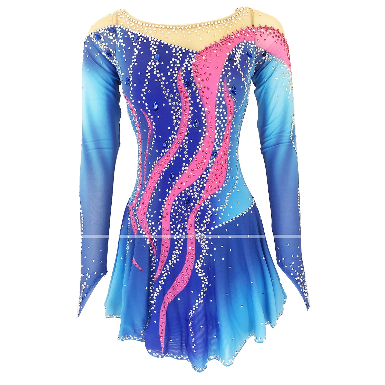 Rochie de Patinaj Artistic Pentru femei Fete Πατινάζ στο πάγο Rochii Ținute Yan roz Violet Alb / Alb Deschide Înapoi Spandex Înaltă Elasticitate Antrenament Ținută Patinaj Confecționat Manual Mat 2025 - $194.99 –P1