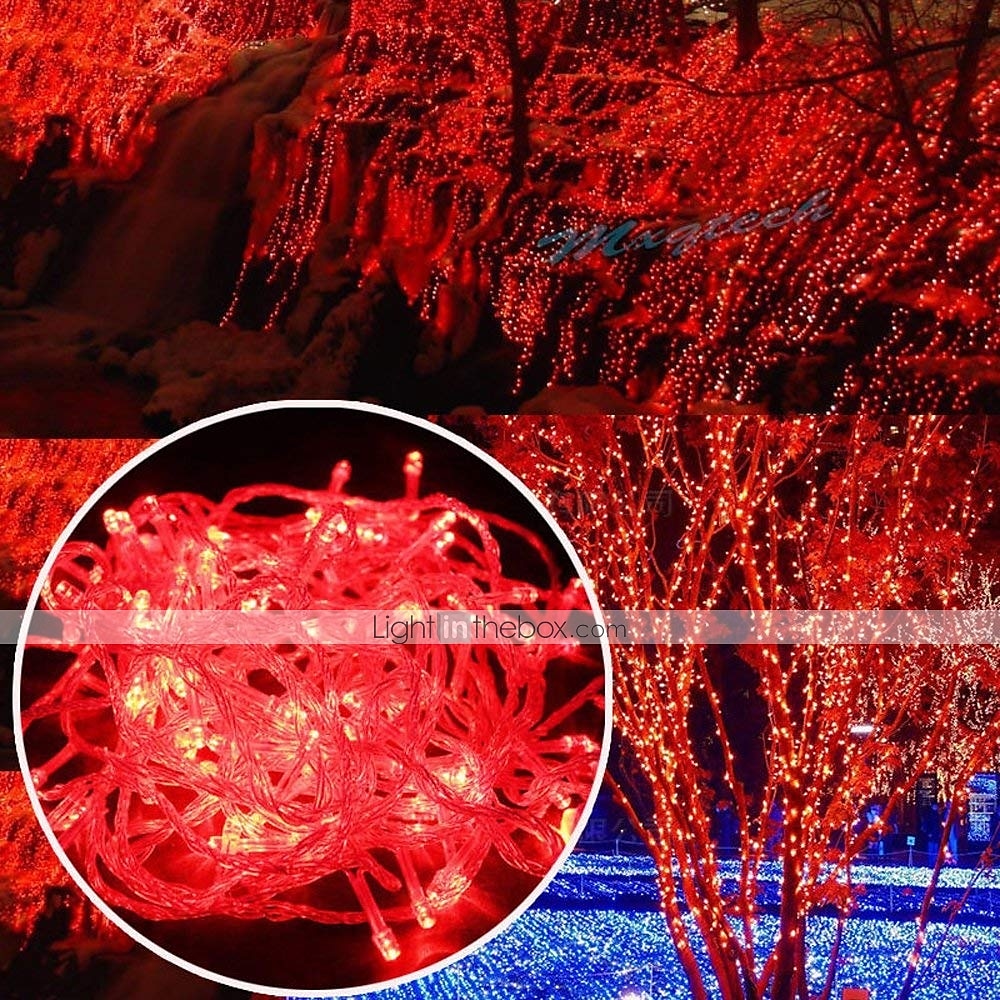 10M Verlichtingsslingers 100 LEDs 1 set Rood Feest Decoratief Koppelbaar 220-240 V 2025 - $7.99 –P5