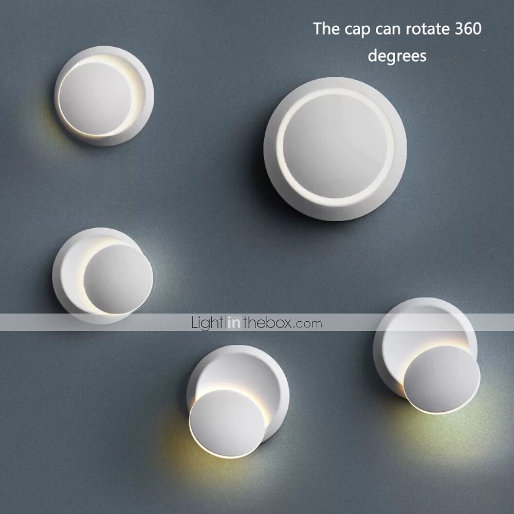 2025年 Lightinthebox マット LED モダンな壁ランプ壁燭台リビングルーム寝室オフィスアルミ合金ウォールライト ip44 220-240v 5 ワット  コレクション – €40.99 –P10