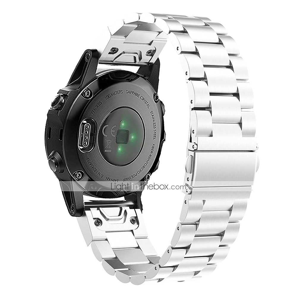 Pulseiras de Relógio para Garmin Fenix 7S / 6S Pro Safira Instinto 2S Descent Mk2S Aço Inoxidável Substituição Alça Ajuste rápido 22mm Banda de metal Pulseira de 2025 por $21.99 –P9
