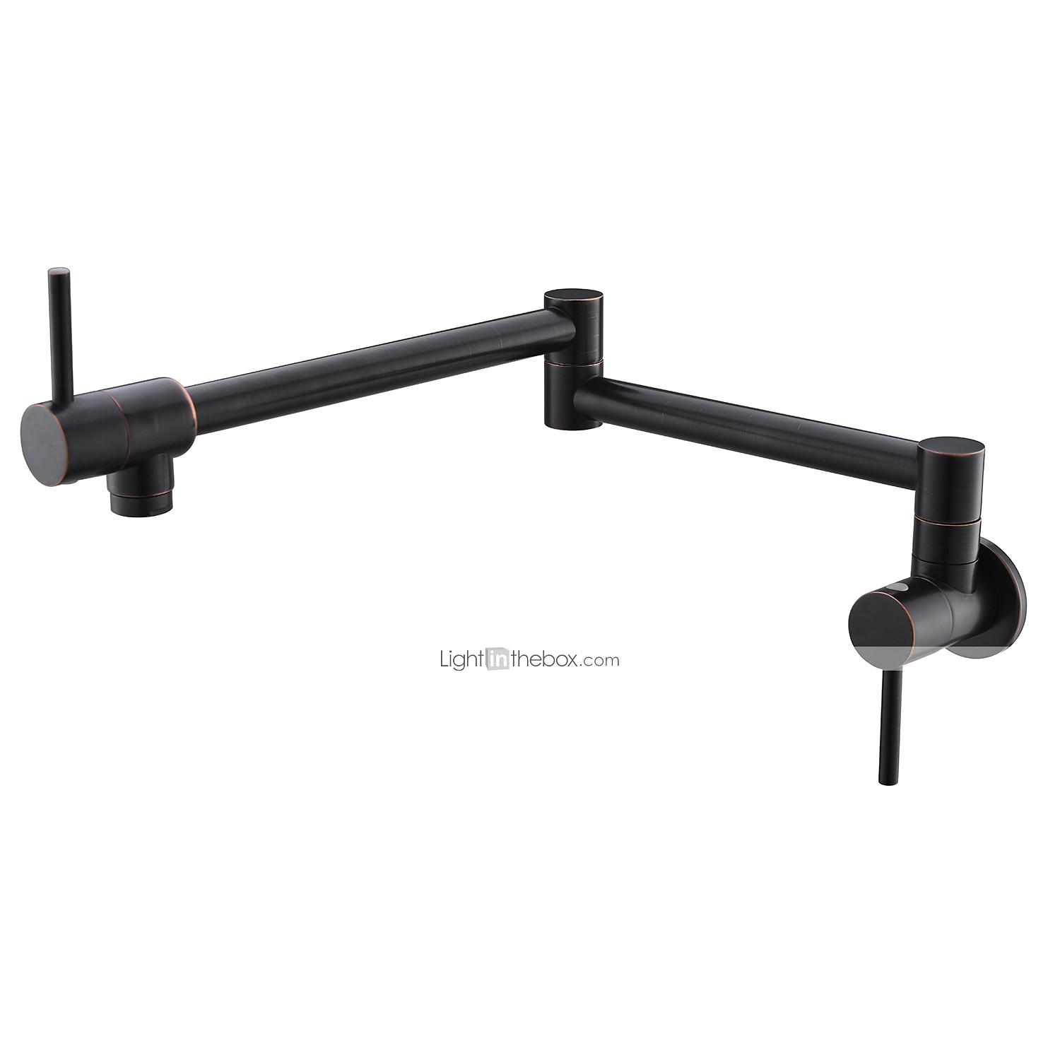 Küchenarmatur, an der Wand montierter Topffüller, zwei Griffe, ein Loch, verchromt / ölgeriebene Bronze / Nickel, gebürsteter, faltbarer Topffüller, an der Wand montierte, moderne Küchenarmaturen, 2025 - $153.99 –P6