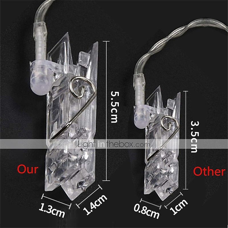 LED Photo Clip Copper String Lights 3M 9.8ft 20 LED Photo Clips Starry Fairy for  Party,Hanging Pictures Cards Bedroom Wall Decorations Home Décor 2026 - $10.99 –P2